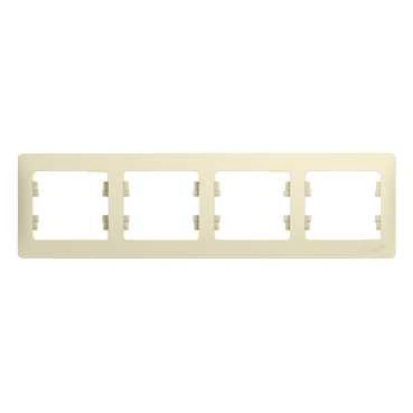 Рамка 4-ая горизонтальная ( бежевый ) GSL000204 GLOSSA