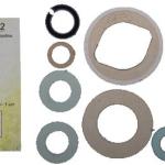 Набор сантехнических прокладок для смесителя "Сантехник" №2 силиконовый 28033