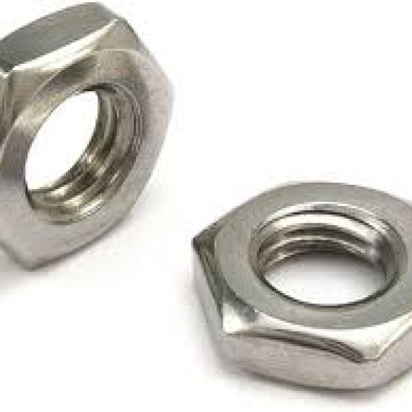 Гайка М 8 низкая шестигранная с фаской  DIN 439 (ГОСТ 5916-70;ISO 4035) Zn.