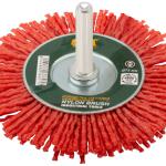Корщетка-колесо нейлоновая со штифтом 75 мм 38607