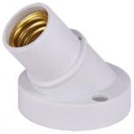Патрон E14 накладной наклонный  Белый Ecola AB4SNWEAY